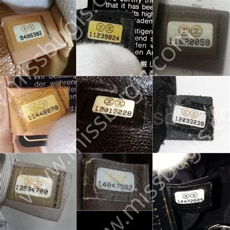 chanel serial sticker system